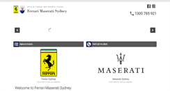 Desktop Screenshot of ferrarimaseratisydney.com.au